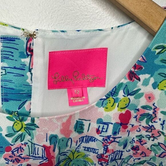 Lilly Pulitzer Marli Postcards From Positano Engineered Stretch Crepe Dress - Picture 4 of 13